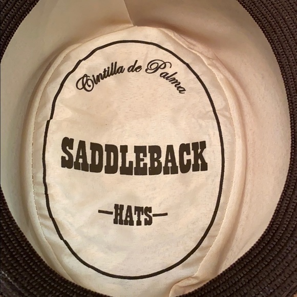 Straw Hat saddleback Palma hat Western hat southwestern cowboy hat Unisex - Picture 6 of 6